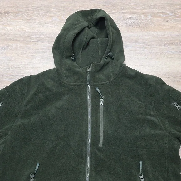 Baerskin Tactical Supply Bearskin 4 Performance ZipUp Fleece Hoodie Green Sz Lg - Picture 4 of 16